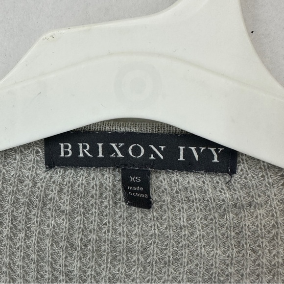 Brixon Ivy Knit Cardigan Cotton Size XS Grey - Picture 3 of 9